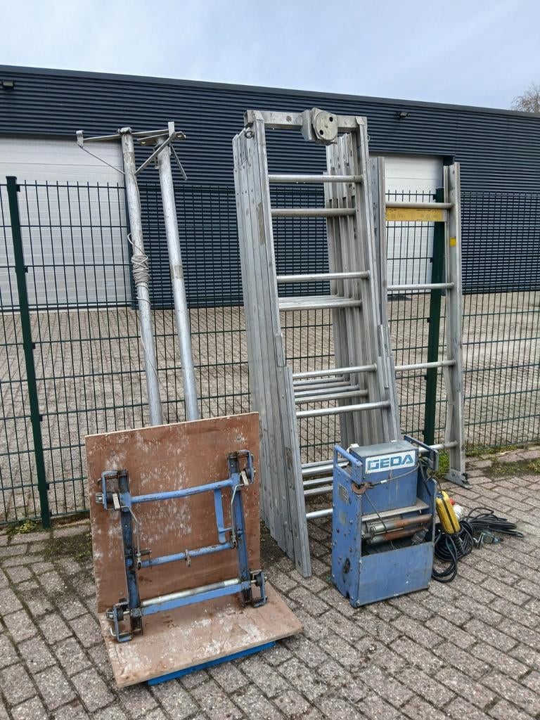 GEDA ladderlift pannenlift 13 meter, Doe-het-zelf en Verbouw, Ophalen