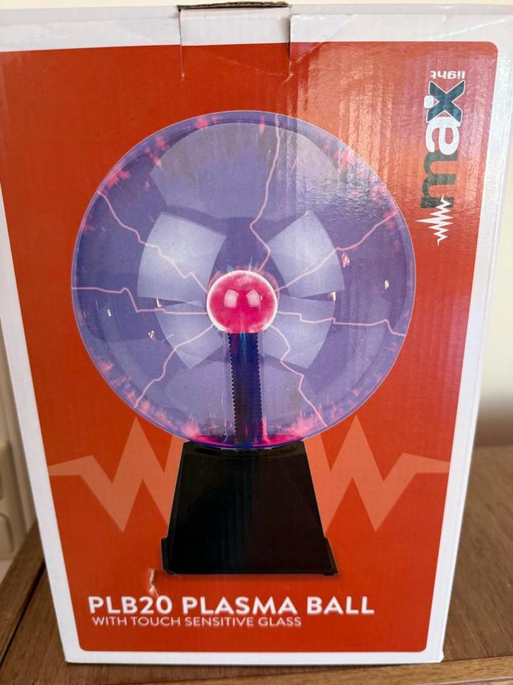 Plasma Bol Lamp - Interactieve Bliksem Effect, Huis en Inrichting, Lampen | Overige, Zo goed als nieuw, Ophalen of Verzenden