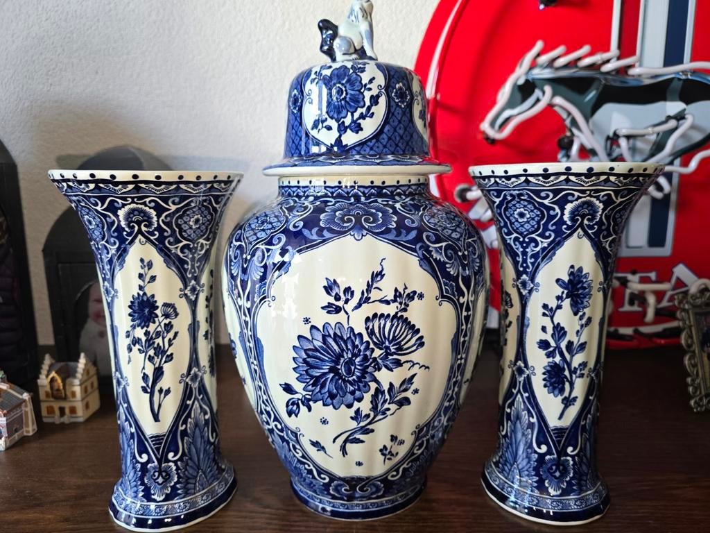 delfts blauw  boch  kaststel vazen, Ophalen