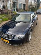 Audi A4 proline 2,4 V6 cabrio 2003 Blauw 120000 km, Auto's, Beige, Cabriolet, A4, Leder