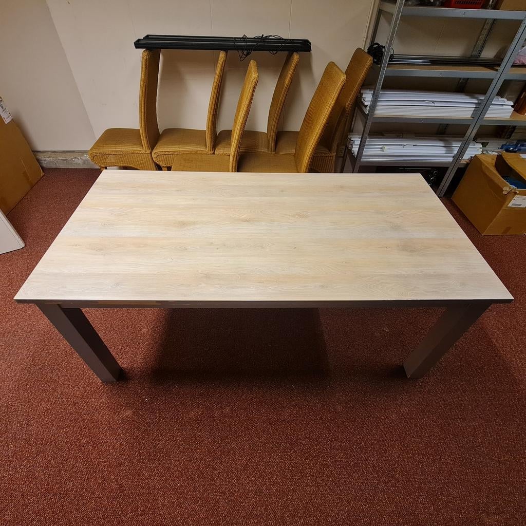 Eettafel 180x90 cm, Ophalen, Gebruikt, 50 tot 100 cm, Vijf personen of meer