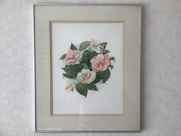 Kunstschilder Jean Ellwood twee aquarellen mooi ingelijst beschikbaar voor biedingen