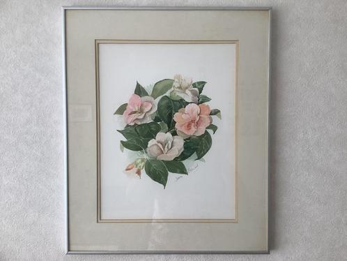 Kunstschilder Jean Ellwood twee aquarellen mooi ingelijst, Antiek en Kunst, Kunst | Schilderijen | Klassiek, Ophalen