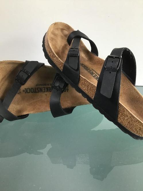 GRATIS VERZENDEN | BIRKENSTOCK Mayari zwarte slippers 40, Kleding | Dames, Schoenen, Zo goed als nieuw, Slippers, Zwart, Verzenden