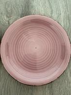 2 Roze Ontbijtbordjes - 19 cm, Gebruikt, Ophalen of Verzenden, Bord(en), Effen