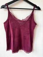 Hunkemöller Cami Velours lace top maat M, Hunkemöller, Ophalen of Verzenden, Zo goed als nieuw, Maat 38/40 (M)