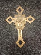 Koperen kruis, Jezus, Antiek en Kunst, Ophalen of Verzenden, Koper