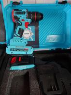 Shili boormachine incl 2 batterijen 21volt, Doe-het-zelf en Verbouw, Gereedschap | Boormachines, Ophalen of Verzenden, Zo goed als nieuw