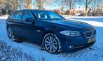 BMW 5-Serie 520I 135KW Touring Aut8 2013 Blauw, Beige, 4 cilinders, 2000 kg, Blauw