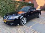 Saab 9-3 1.8 T 145 KW Cabrio AUT 2008 Zwart, Auto's, Saab, 1998 cc, Zwart, 4 cilinders, Cabriolet