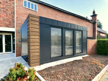 uit voorraad uw prefab kantoor of salon in eigen tuin beschikbaar voor biedingen