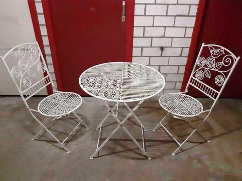 Tuinset van 1 tafel met 2 stoelen opklapbaar tuinmeubelen o2, Tuin en Terras, Tuinsets en Loungesets, Ophalen