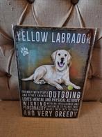 Yellow labrador wandbord, Huis en Inrichting, Woonaccessoires | Wanddecoraties, Ophalen of Verzenden, Nieuw