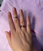 roze ringen set 2 stuks nieuw, IJzer of Staal, Nieuw, Ophalen of Verzenden, 17 tot 18