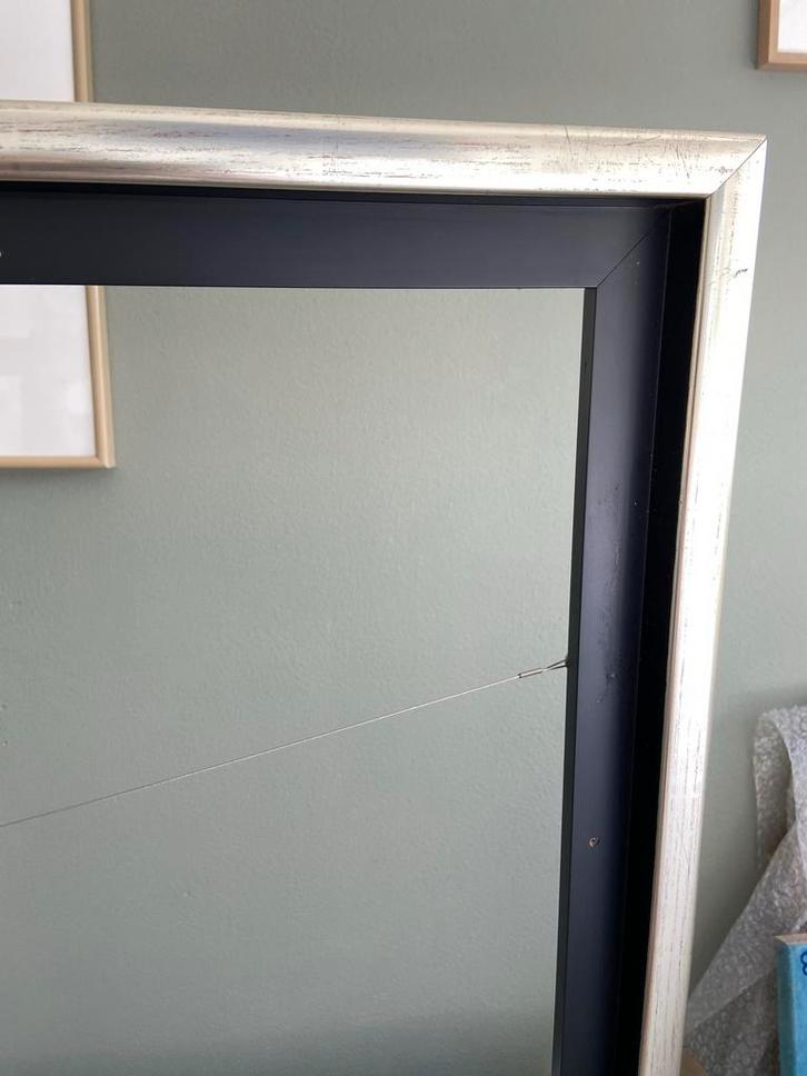 Diverse Zilverkleurige/zwart baklijsten:80x80/70x70/40x40 cm, Huis en Inrichting, Woonaccessoires | Lijsten, Gebruikt, 75 cm of meer