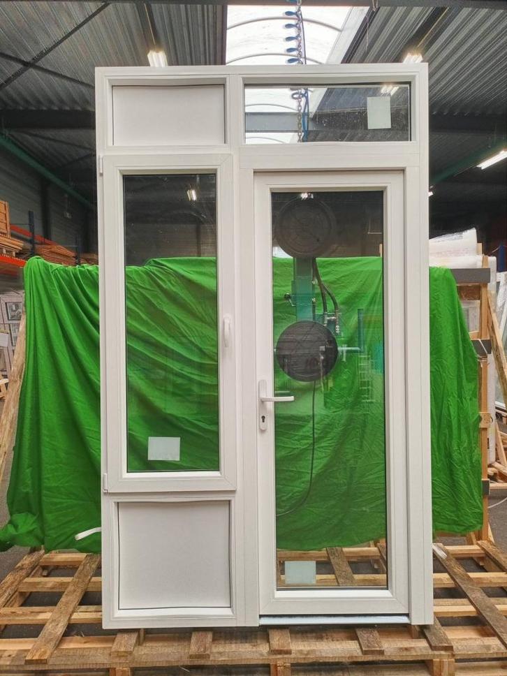 Kunststof Buitendeur volglas  b155,5 x h263 cm -2370-, Doe-het-zelf en Verbouw, Deuren en Horren, Nieuw, Buitendeur, 215 cm of meer