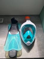 Subea Snorkelmasker + Vliezen (40/41), Ophalen of Verzenden, Gebruikt, Duikbril of Snorkel
