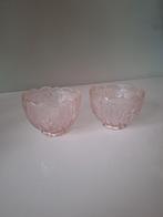 2 roze schaaltjes, Antiek en Kunst, Antiek | Glas en Kristal, Ophalen