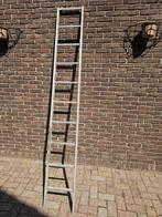 Aluminium ladder enkel, Doe-het-zelf en Verbouw, Ladders en Trappen, Ophalen of Verzenden, Zo goed als nieuw, 4 meter of meer