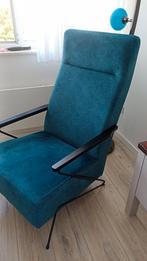 Fauteuil petrol kleur, Huis en Inrichting, Fauteuils, Ophalen, Zo goed als nieuw, 75 tot 100 cm, 50 tot 75 cm