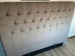 Hoofdbord hoofdeinde, Ophalen, Beige, Tweepersoons, Zo goed als nieuw