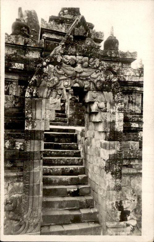 Fotokaart - Nongko ? - Temple, Verzamelen, Ansichtkaarten | Buitenland, Gelopen, Buiten Europa, Voor 1920, Ophalen of Verzenden