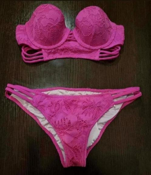 Nieuwe felroze Victoria's Secret strapless bikini maat S, Kleding | Dames, Badmode en Zwemkleding, Nieuw, Bikini, Verzenden