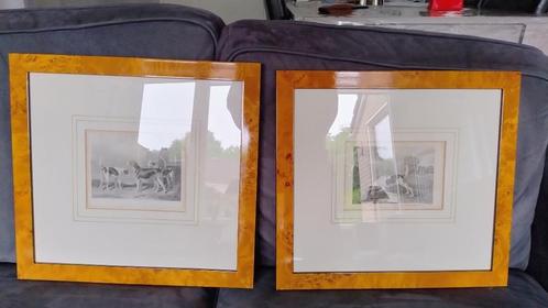 2 Afbeeldingen in 2 lijsten, Antiek en Kunst, Kunst | Niet-Westerse kunst, Ophalen of Verzenden