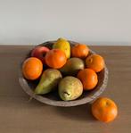 Franse sleets houten ronde schaal Wabi Sabi interieurstijl, Huis en Inrichting, Gebruikt, Schaal, Rond, Ophalen of Verzenden