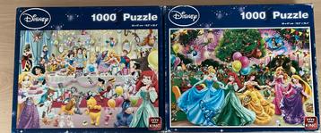 2x disney puzzel 1000 stukjes beschikbaar voor biedingen