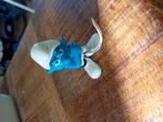 Schleich smurf  met vaantje, Ophalen of Verzenden, Zo goed als nieuw