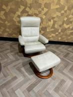 Stressless fauteuil met hocker, Huis en Inrichting, Ophalen of Verzenden, 75 tot 100 cm, 50 tot 75 cm