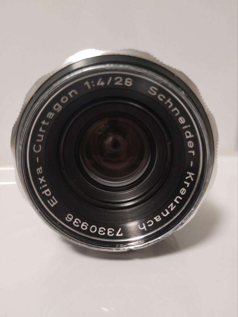 Vintage 1964 Schneider-Kreuznach Edixa-Curtagon 28mm f/4 len, Ophalen of Verzenden, Groothoeklens