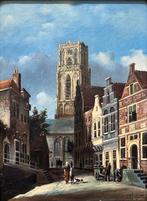 Jacobus Lambertus Dispo (1890-1964) - Gezicht op Rotterdam, Antiek en Kunst, Kunst | Schilderijen | Klassiek, Ophalen of Verzenden