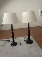 2 mooie lampen, Ophalen, Gebruikt, Hout, 50 tot 75 cm