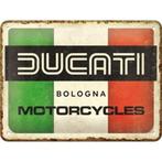 Ducati Blogna motorcycles relief reclamebord van metaal deco, Ophalen of Verzenden, Nieuw, Auto's