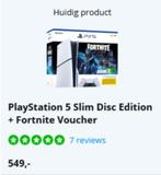 Nieuw in doos PlayStation 5 Slim Disc Edition 1tb + Fortnite, Ophalen of Verzenden, Nieuw, Playstation 5