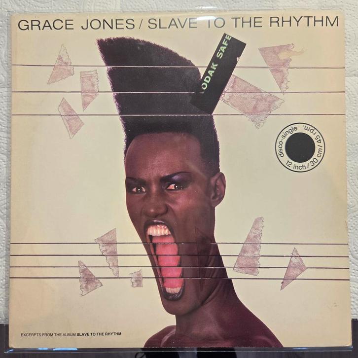 Grace Jones - Slave To The Rhythm - 12" Maxi Single, Cd's en Dvd's, Vinyl Singles, Gebruikt, Maxi-single, Pop, 12 inch, Ophalen of Verzenden