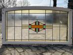 4 Antieke glas in lood ramen 120x80cm, Antiek en Kunst, Curiosa en Brocante, Ophalen