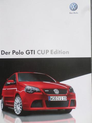 Volkswagen VW Polo GTI Cup Edition 180 PK Brochure beschikbaar voor biedingen