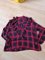 blouse rood geruit, Ophalen of Verzenden, Zo goed als nieuw, Maat 38/40 (M), Rood