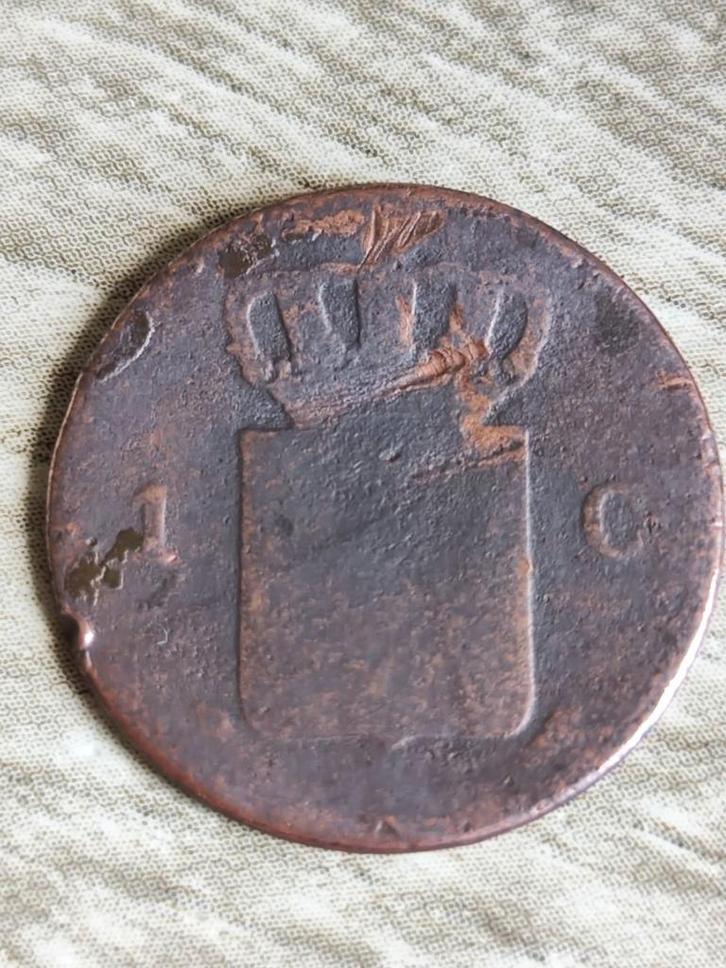 1 Cent Cent 1827 – Willem I – Koninkrijk der Nederlanden, Postzegels en Munten, Munten | Nederland, Koning Willem I, Ophalen