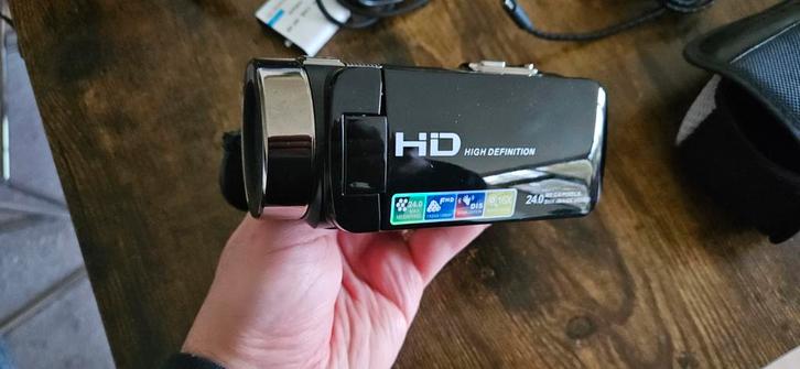 Digitale Videocamera - 24MP, Audio, Tv en Foto, Videocamera's Digitaal, Gebruikt, Camera, Geheugenkaart, Overige merken, Minder dan 8x