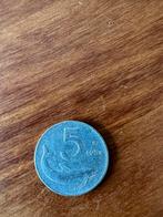 Italiaanse 5 lire uit 1954, Postzegels en Munten, Munten | Europa | Euromunten, Ophalen of Verzenden, Italië, 2 euro, Losse munt