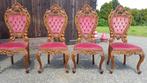 4 barok eetkamer stoelen, Antiek en Kunst, Antiek | Meubels | Stoelen en Banken, Ophalen