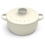 Smeg Kookpan - Crème, Kookpan of Snelkookpan, Nieuw, Ophalen of Verzenden, Gietijzer
