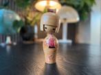 Vintage Japanse Kokeshi pop – 22 cm hoog, handbeschilderd, Ophalen of Verzenden, Overige typen