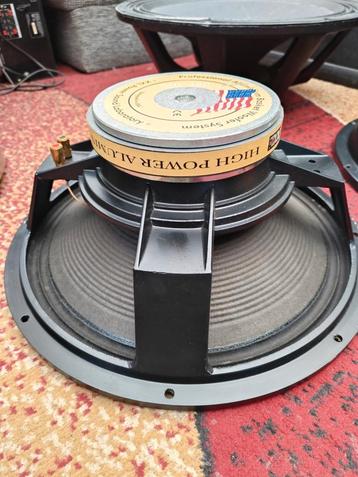 15 inch woofer. 400 Watts RMS. 1000 Watts piekvermogen. beschikbaar voor biedingen