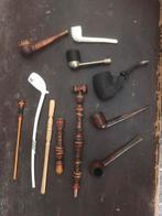 Verzameling pijpen pijpenrekje antiek, Ophalen of Verzenden