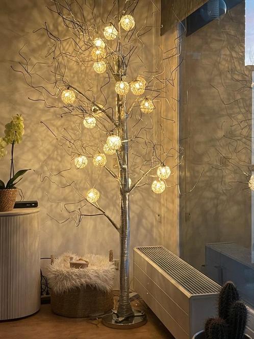 Originele vloerlamp met bollen, Huis en Inrichting, Lampen | Vloerlampen, Gebruikt, 200 cm of meer, Overige materialen, Ophalen